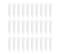 SILENRADAWN Pinceaux à Lèvres en Silicone Blanc Double Tête Outils Maquillage Visage Portables et Pratiques Lot de 30 Applicateurs pour Rouge à Lèvres et Gloss