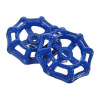 SILENRADAWN Poignée de Robinet en Acier Moulé Bleu, Lot de 2 Pièces, Remplacement Léger et Résistant pour Vanne de Portail et Robinet Extérieur, Structure Raisonnable