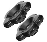 SILENRADAWN Poignées de Robinet Extérieur Trou Carré 7x7mm Lot de 2 en Bakélite Noire Poignée de Levier Ergonomique pour Vanne D'eau Extérieure
