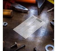 SILENRADAWN Règle de Précision Transparente pour Mesure Défauts Jauge Rigide Fiable pour Inspection de Surface Outil de Mesure et Polyvalent pour Points Lignes et Fissures