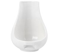 SILENRADAWN Repose-cuillère Céramique Blanc Élégant Cuisine, Support de Louche Pratique, Maintien Anti-roulement, pour Mariage et Fête