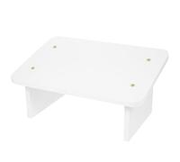 SILENRADAWN Repose-Pieds Tabouret sous Table Support Ergonomique pour Bureau en Bois Naturel Blanc pour Posture Assise Droite à Domicile