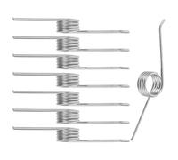 SILENRADAWN Ressorts de Régulent la Vitesse D'ouverture et Minimisent L'impact 8pcs en Acier Inoxydable Argenté pour Couvercle de Poubelle Usage Domestique