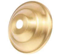 SILENRADAWN Rosace Luminaire Plafond en Laiton Or Design Semi-fermé et Stabilité, Base de Lampe Ronde Plate pour Suspensions et Abat-jour Décoratifs