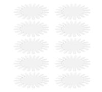 SILENRADAWN Roue à Clous Transparente Ovale en Plastique 20 Conseils pour Manucure Professionnelle et Débutants, Présentoir à Vernis à Ongles Solide, Outil de Nail Art pour