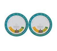 SILENRADAWN Roue de Suivi Bmi Précise en Plastique, Outil Mural de Mesure du Poids Taille, 2 Pièces pour Salle de Sport et Établissements Médicaux