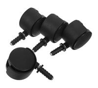 SILENRADAWN Roulettes Pivotantes Silencieuses Lot de 4 en Plastique 32X10 MM pour Remplacement Roues Aspirateur et Petits Appareils Électroménagers Usage Bureau Cuisine