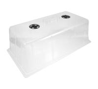 SILENRADAWN Serrage Hivernage pour Plantes Couverture Hydratante et Couvercle Ventilé en Plastique Transparent pour Boutures et Semis en Pot