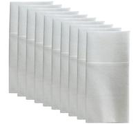 SILENRADAWN Serviettes D'emballage Portables, Serviettes de Table Jetables, 50 Pcs, Papier Blanc, pour Couverts et Couteaux et Fourchettes, Banquet et Bbq