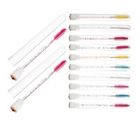 SILENRADAWN Set de 20 Flacons de Mascara Vides avec Brosses à Cils en Fibres Artificielles, Design Transparent Créatif, Pratique pour Usage Quotidien et Voyages Plusieurs styles