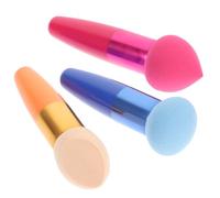 SILENRADAWN Set de 3 Éponges de Maquillage en Mousse pour Fond de Teint et Correcteur, Forme Variée, Adaptées aux Professionnels et Utilisateurs DIY Couleur Aléatoire