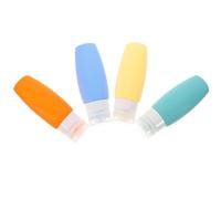 SILENRADAWN Set de Bouteilles de Voyage Silicone Réutilisables et Étanches pour Shampooing et Produits de Toilette Flacons Souples et Rechargeables pour Femmes Kit Essentiel de Toilette