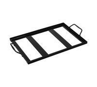 SILENRADAWN Support à Barbecue pour Bloc de Sel Noir en Fer Émaillé | Usage Barbecue et Camping, Stabilité, Résistance au Feu, Design Simple