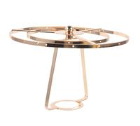 SILENRADAWN Support D’abat-jour Vintage en Fer Doré et Argenté, Double Couche 20 Cm, Harpe pour Lampe de Table et Plafonnier, Cadre Robuste pour Réparation et Diy, Pièces pour Lampes