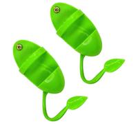 SILENRADAWN Support Porte-os de Seiche pour Nourriture de Perroquet en Plastique et Métal Vert Accessoire Sûr et Résistant Lot de 2 Pièces pour Perruche pour Cage D'oiseau
