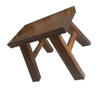 SILENRADAWN Tabouret Rustique en Bois Portable pour Garçon et Filles et Adultes, Banc de Ferme Rectangulaire Polyvalent pour Salle de Bain et Lits Hauts
