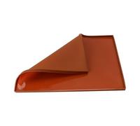 SILENRADAWN Tapis à Gâteau en Silicone Marron Réutilisable Double Face pour Roulé Suisse, Outil de Pâtisserie Facile à Tordre, Boulangerie à Domicile