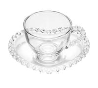 SILENRADAWN Tasse à Café en Verre Élégant Anse, Design Simple et Belles Lignes, pour Restaurant et Café, Capacité pour Tenir L'eau Thé