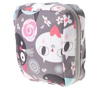 SILENRADAWN Trousse de Toilette Femme Voyage Petite Pochette Sanitaire Cartoon Période Multifonction Pour Serviettes Hygiéniques et Petits Objets Portable