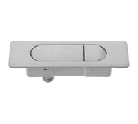 SILENRADAWN Verrou à Bouton Ronde pour Armoire Électrique Serrure Discrète Noire pour Porte Coulissante Mécanisme Anti-rebond pour Coffret et Boîte de Distribution