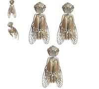 Silent Angel Pendant, Elegant Guardian Angel Necklace Pendant, 925 Sterling Silver, Hand-Carved Curly Hair & Filigree Wings Jewelry, Women Men for Birthday Anniversary Valentine’s Day (3Pcs)