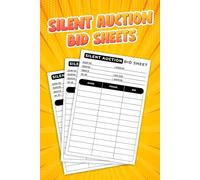 Silent Auction Bid Sheets: A Must-Have Log for Tracking Bids, Organizing Fundraiser Events, and Managing Donor Information.