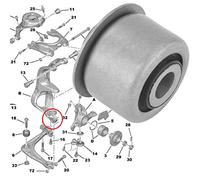 Silent bloc de fusée avant compatible PEUGEOT 407 508 CITROEN C5 C6 composé de 1 pièces
