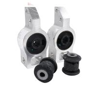 Silent bloc de triangle Douille de bras de commande avant, support inférieur de Suspension en caoutchouc adapté pour VW B6 B7 CC TT/TTS Coupé Silent bloc de bras suspension Avant(Semi solid 4PCS)