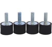 Silent Bloc M6, 4 Pièces Silent Bloc Climatisation M6 Amortisseurs Anti-Vibration Pour L'automobile Un Boulon