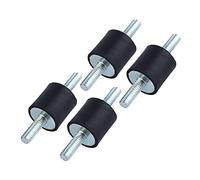 Silent Bloc M6, 4pcs Anti Vibration Silenbloc Caoutchouc Amortisseur de Vibrations Tampon Compresseur D'air Pompe 20x20 Amortisseur Roulement pour Montage Convient aux Artisans