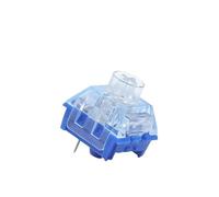 Silent Box Island Lot de 90 commutateurs linéaires - Actionnement 45gf, déplacement de 3,6 mm, interrupteur transparent silencieux à 3 broches pour claviers mécaniques