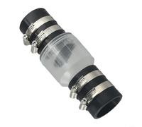 Silent Clapet anti-retour pour eaux usées Corps de valve transparent 1 5" Mécanisme de pliage Réduction du bruit Surveillance des marais Contrôle facile des mouvements pour tuyaux de maison Matériau