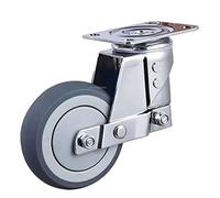 Silent Damping Universal Wheel with Spring Wheel Anti-Seismic Caster for Heavy Equipment Gate,Industrial Casters 1Pcs Casters(Without Brake,3 inch)