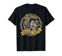 Silent Disco Riot Wolf Casque Audio Rock Music T-Shirt