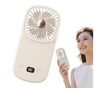 Silent Fan - Ventilateur portable portable, ventilateur de voyage personnel | Ventilateur personnel Desktop Wind, ventilateur de bureau pliable avec affichage numérique | Refroidir le gadget