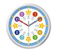 Silent For Rainbow Horloge murale pour enfants Convient pour chambre à coucher et espace d'étude conçue pour fonctionner sans bruit (30,5 cm)
