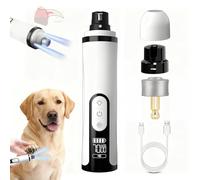 Silent Groom Pro Broyeur à ongles 2026 amélioré avec 2 lumières LED et batterie à 3 vitesses de 2 000 mAh pour toilettage et lissage des pattes pour chiens et chats de petite, moyenne et grande taille