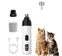 Silent Groom Pro Broyeur à ongles pour chiens et chats - Tondeuse à ongles silencieuse USB 2025 avec 2 réglages de vitesse, outil de toilettage professionnel pour petites/moyennes/grandes races (+1