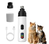 Silent Groom Pro Moulin à ongles pour chiens et chats - Tondeuse à ongles silencieuse rechargeable par USB avec 2 réglages de vitesse, outil de toilettage professionnel pour petites/moyennes/grandes