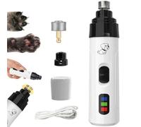 Silent Groom Pro Moulin à ongles sans fil, 2 vitesses, coupe-ongles rechargeable pour chiens, chats, coupe-ongles silencieux pour ongles épais