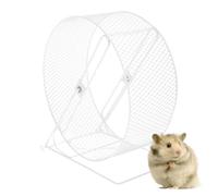 Silent Hamster Wheel - 8.7in Solid Track, Small Animals Running Wheel, Nocturnal Exercise Spinner, Cage Accessories for Gerbil, Anti Squeak Rotating Disc | Bedroom Safe Play Equipment for Mouse Dwarf