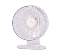 Silent Hamster Wheel - Adjustable Height Exercise Toy | Quiet Rotary Design with Stable Base, Pet Accessory, Multi Purpose Enrichment Tool for Dwarf Hamster Hedgehog Ferret Bunny