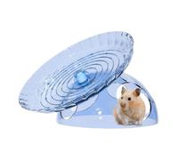 Silent Hamster Wheel, Hamster Running Spinner Saucer with Shelter | Quiet Exercise Wheel for Dwarf Hamster Chipmunk Hedgehog Gerbil Chinchilla Guinea Pig