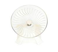 Silent Hamster Wheel - PP 24x24x14cm | Running Exercise Toy with Stand Habitat Accessories Quiet Spinner | for Cage Tank Gerbil Hermit Crab Hedgehog Tortoise Reptile Ferret Small Animals