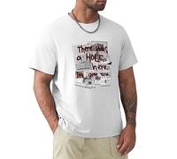 Silent Hill 100% Cotton T-Shirts There Was A Hole Here It S Gone Now Summer Cotton Graphic Tee Short-Sleeve Men White L