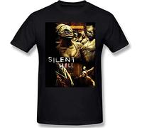 Silent Hill Men's Classic Basic Super Soft Cotton T-Shirt Summer T-Shirts à Manches Courtes(X-Large)