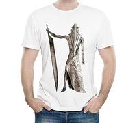Silent Hill Men's T-Shirt White Colour Fashion Short Sleeve Movie Silent Hill Logo T-Shirt Tops T-Shirt Casual T-Shirt White T-Shirt White 3XL