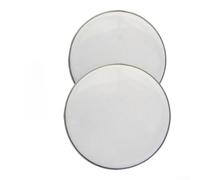 Silent Mesh Drum Head 12 Inch White Low Volume Practice(6 inch) | Reduces volume significantly, ideal for quiet home practice, two-layer mesh, aluminum frame, 12 inch size