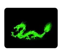 Silent Monsters Tapis de Souris L 36 x 25 cm, Mouse Pad, Dragon de feu, Tapis de Souris en Tissu, antidérapant, Silencieux, Le Jeu vidéo, Bureau, Home Office, Lavable, Enroulable, découpé au Laser