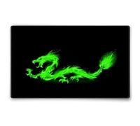 Silent Monsters Tapis de Souris L 36 x 25 cm, Mouse Pad, Motif Dragon de feu, Tapis de Souris en Tissu, antidérapant, Silencieux, Le Jeu vidéo, Bureau, Home Office, Lavable, Enroulable, Cousu